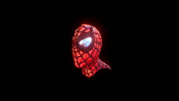 Spider Man Head Sculpt 3D Model