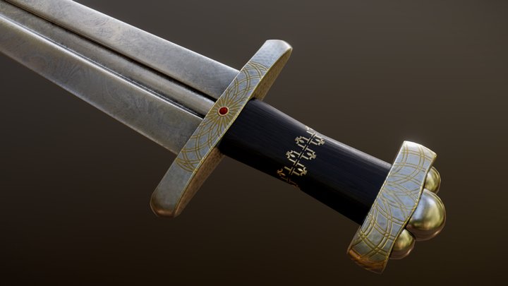 Viking Sword 01 3D Model