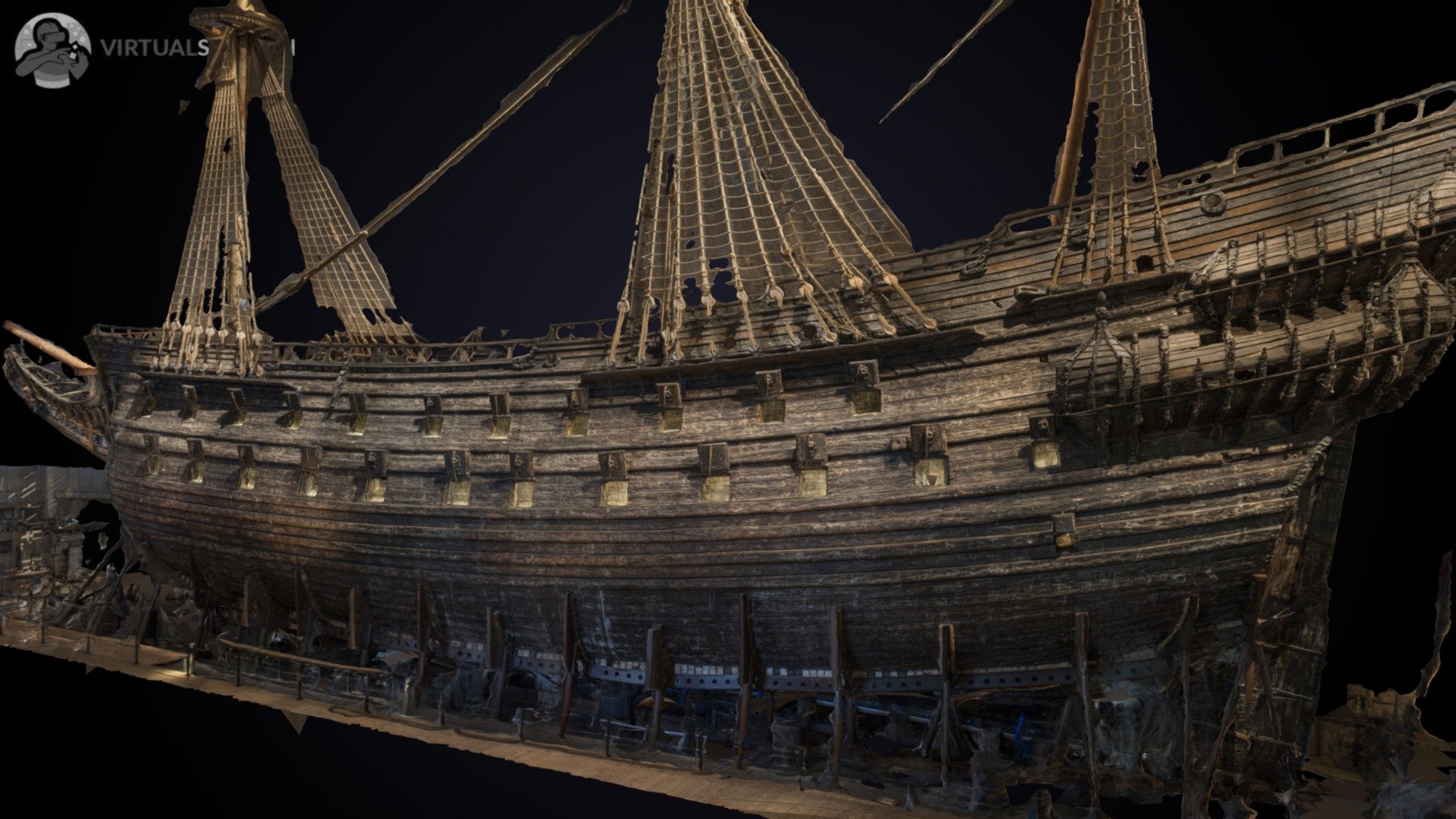 Vasa Ship - 3D model by virtualsweden (@virtualsweden) [137c0e1