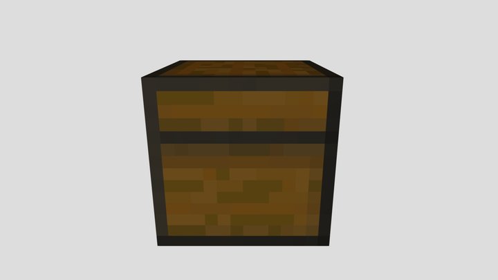 Minecraft Chest 3D Model