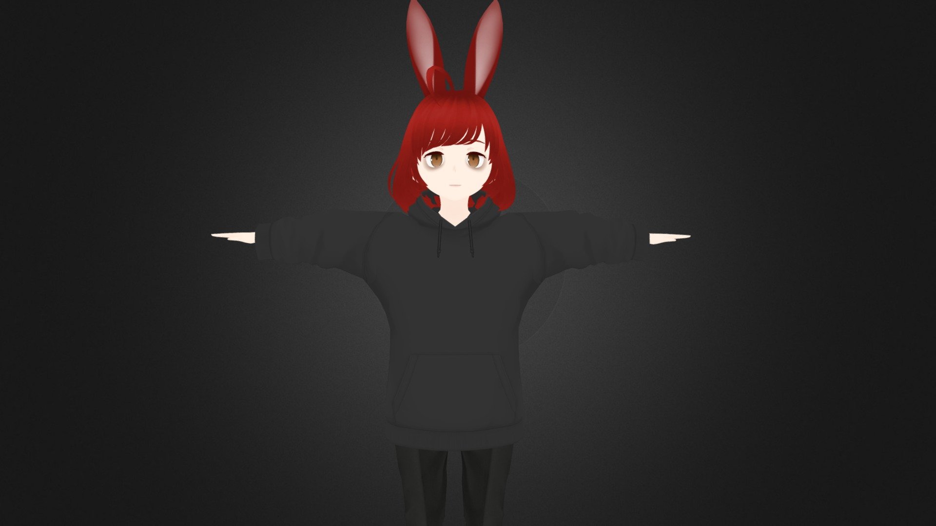 3D Anime Character Girl For Blender 21 - Buy Royalty Free 3D Model By ...