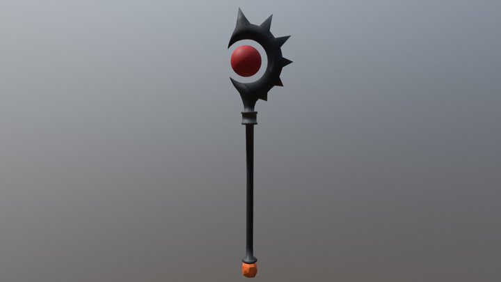 Amber Staff 3D Model