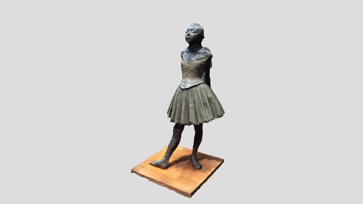 The Little Fourteen-Year-Old Dancer, Degas 3D Model