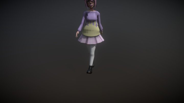 Sophia Walk cycle 3D Model