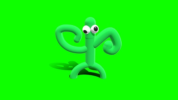 Little Green 3D Model