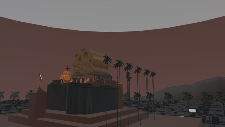 20th Century Fox 2010 Logo V8 Sp2 3D Model