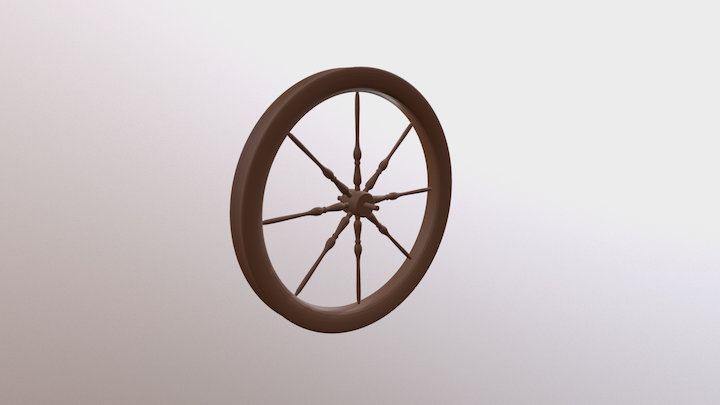 Spinning Wheel 3D Model