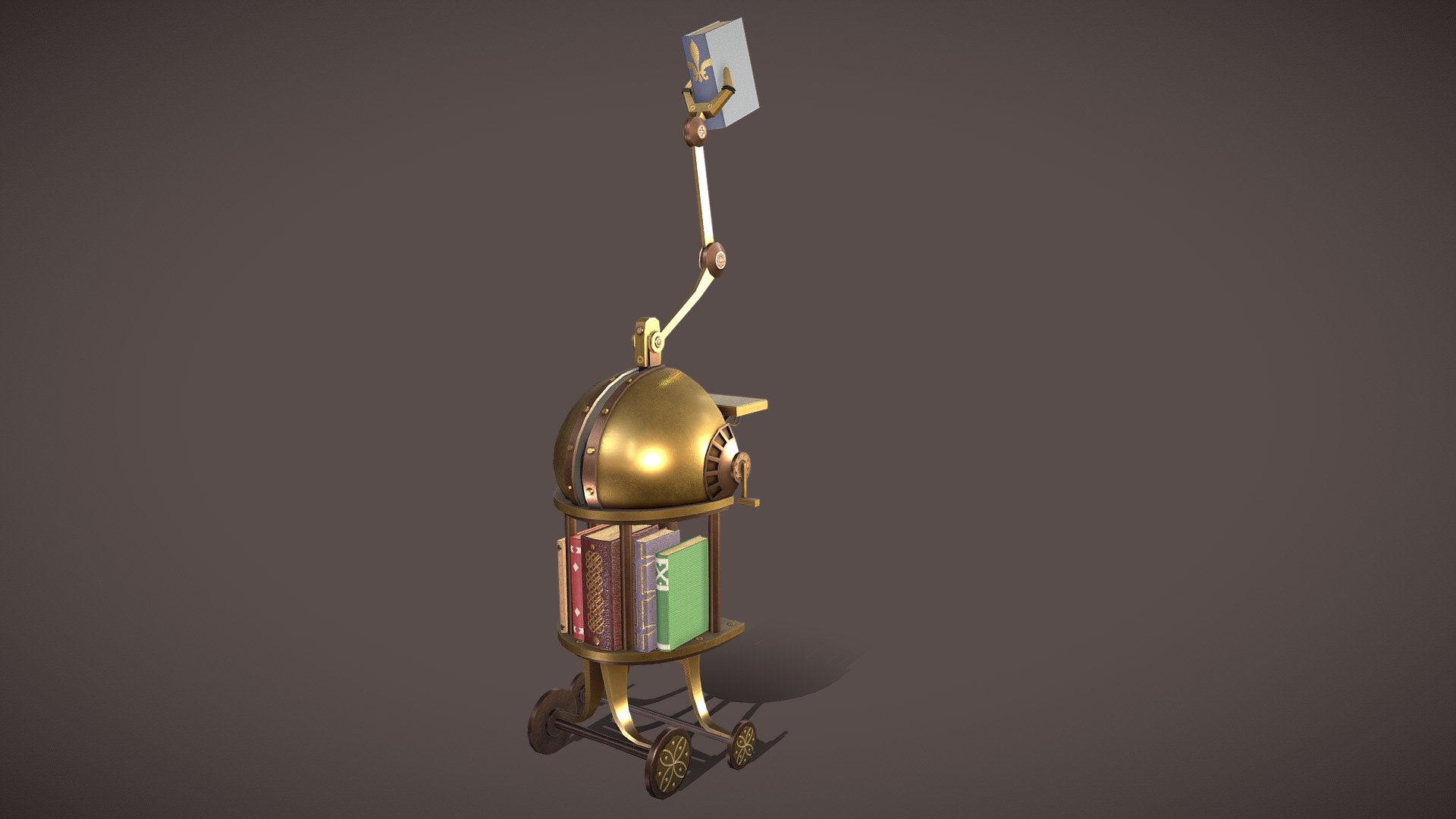 Book robot - 3D model by Ernest E. (@eescala) [1380b03] - Sketchfab