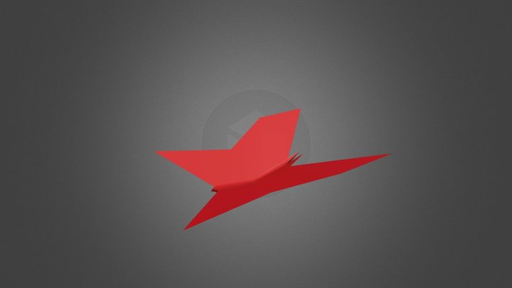 Red Butterfly 3D Model