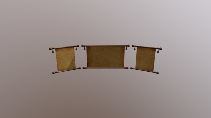 Text Scrolls 3D Model