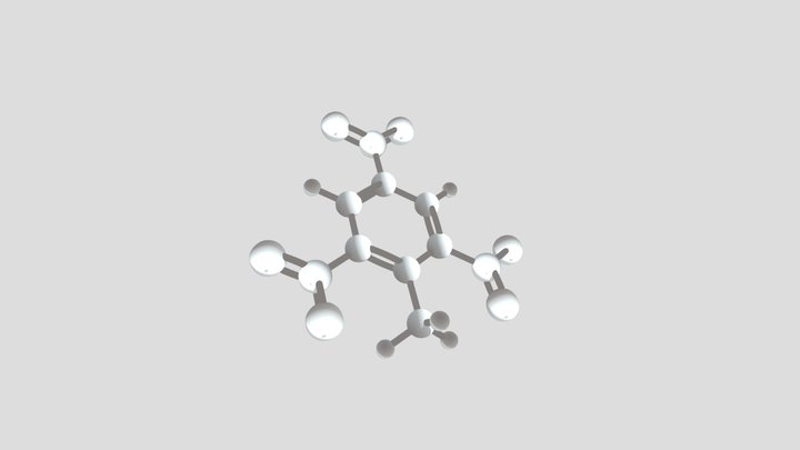 TNT Molecule 3D Model