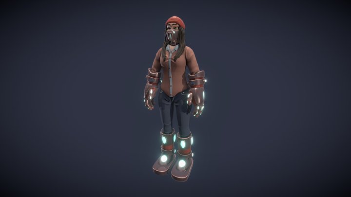 Ryna A-Pose 3D Model
