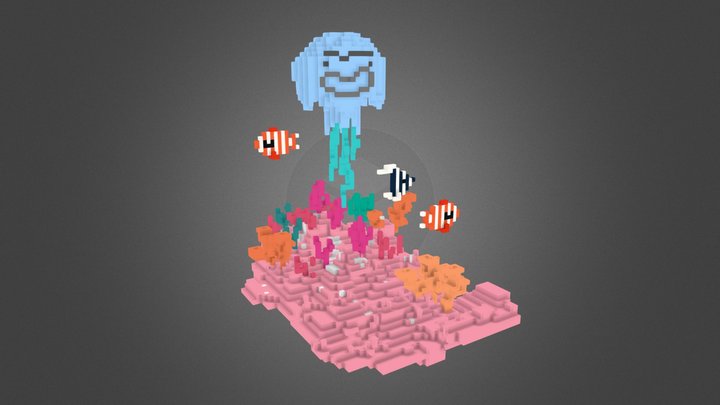 Tiny Coral Reef 3D Model