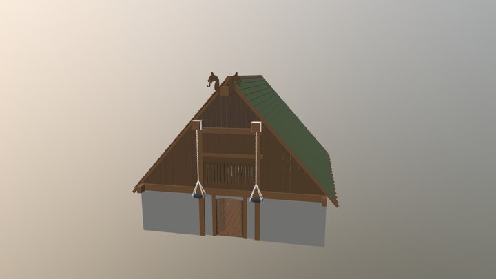 Viking's Hall 3D Model