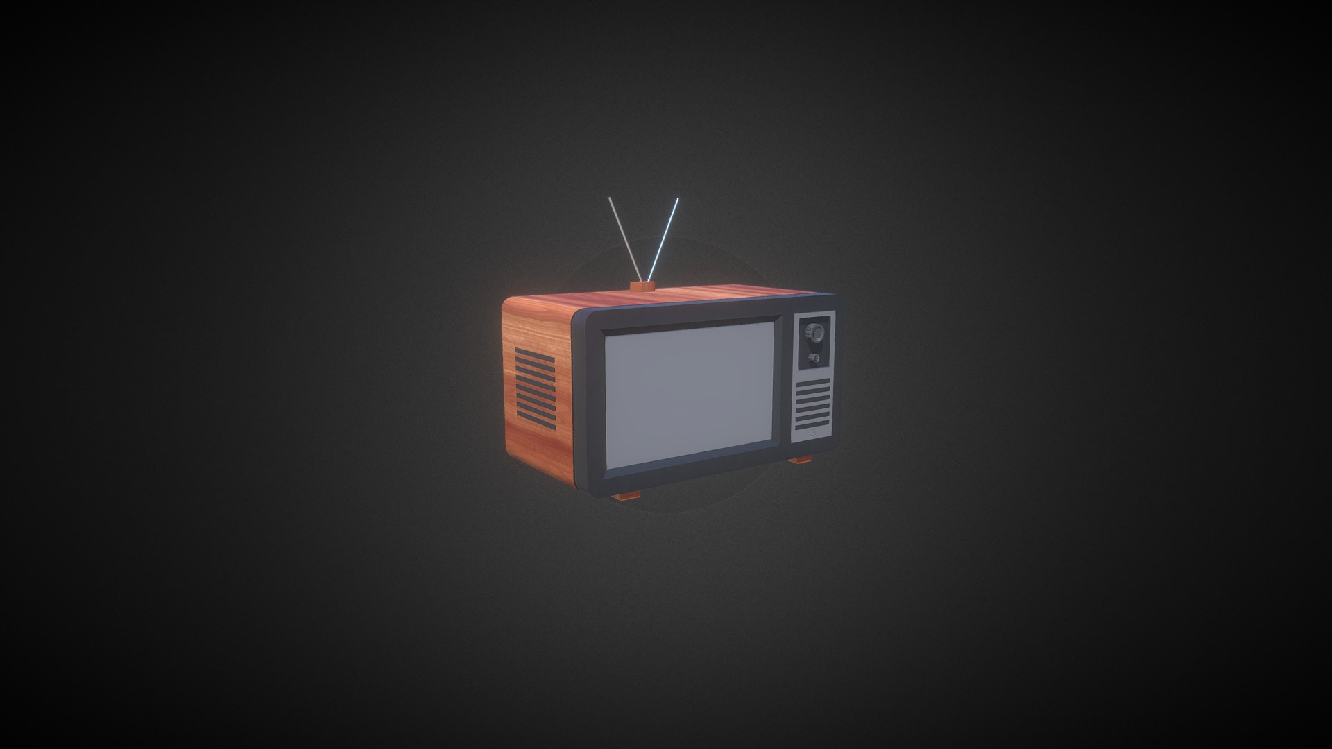 3D model Television – Old Model - This is a 3D model of the Television - Old Model. The 3D model is about logo.