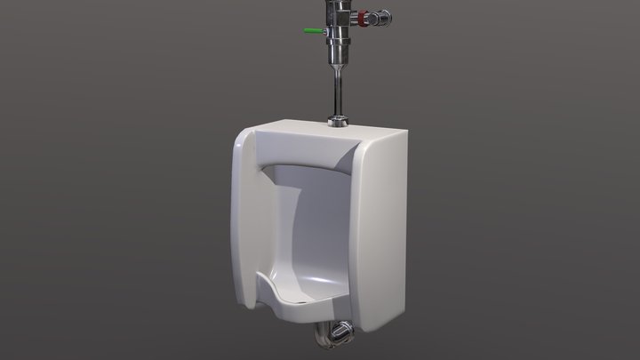 Urinal Toilet 3D Model