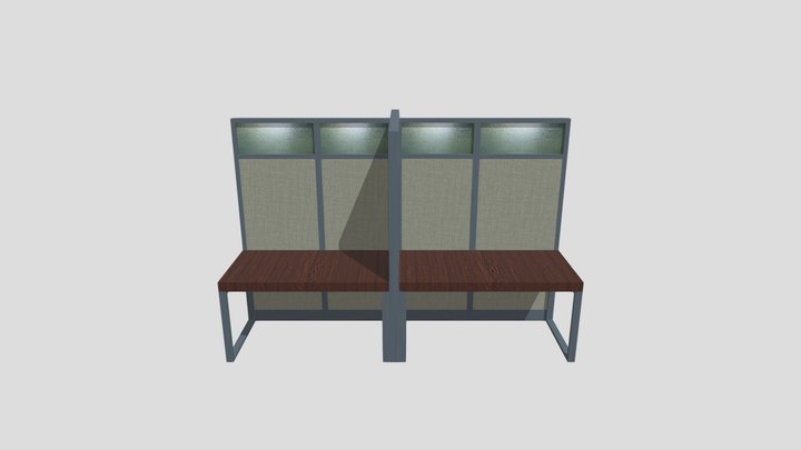 Playpen_Cubicle_F_Textured 3D Model