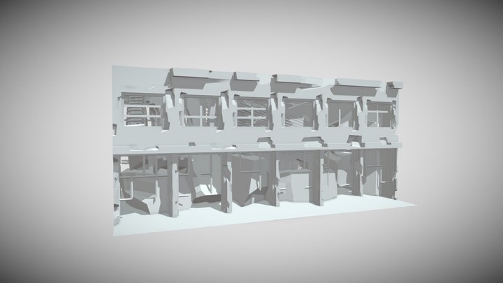 Destroyed Building 02 3D Model