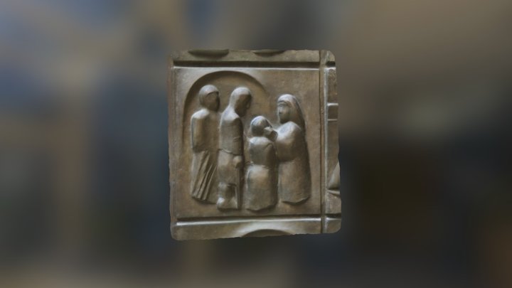 Church Door Panel 3D Model