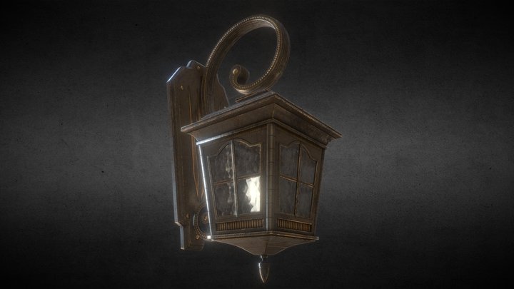 CLASSICAL OUTDOOR WALL LAMP -Model 02- 3D Model