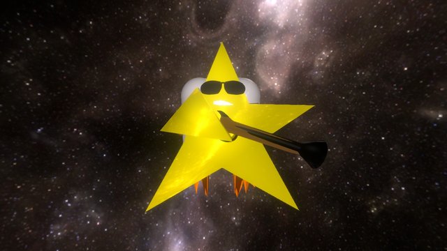Shooting Star 3D Model