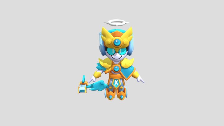 Angel Larry - Brawl Stars 3D Model