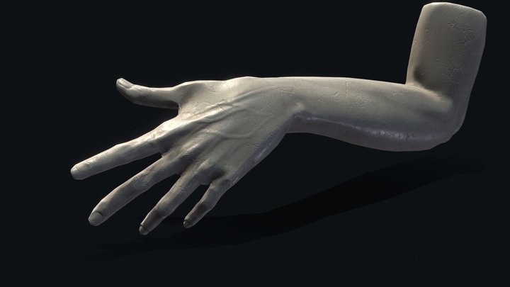 Marble hand 3D Model