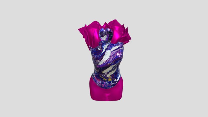 LMD Drip Dress Fancy - 08 3D Model