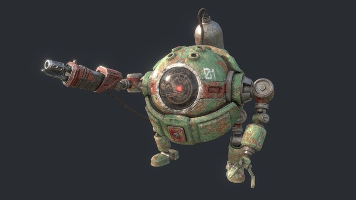 Rustborn Robot - Vercammen Warre 3D Model