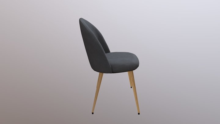 Retro-Modernistic Dining Chair 3D Model