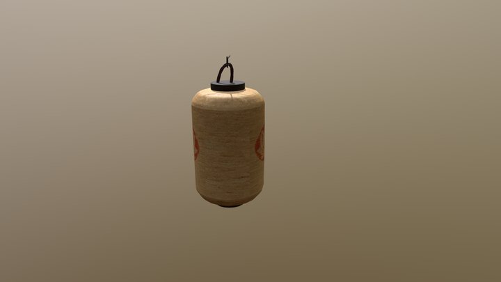 Shrine Paper Lantern 3D Model