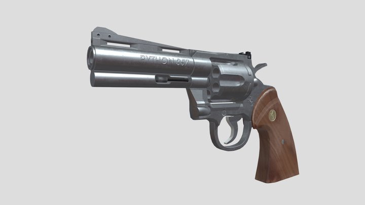 COLT PYTHON REVOLVER 3D Model