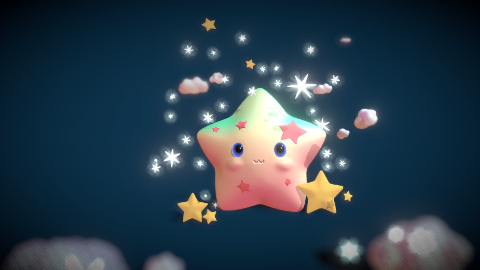 Little star - Download Free 3D model by Marish (@MarinaBaz1) [1390b71 ...