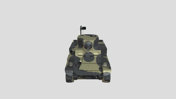 M3A1 Stuart 3D Model