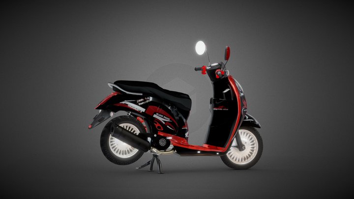 Honda Scoopy 3D Model