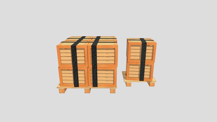 Game-Ready Wooden Crate