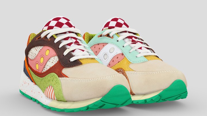 Saucony Shadow 6000 Food Fight 3D Model