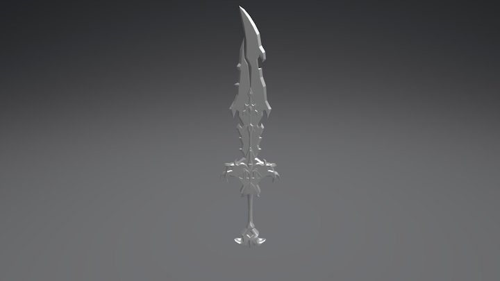 WIP Low Poly Sword 3D Model