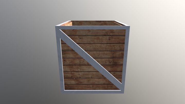 Box Crate 3D Model