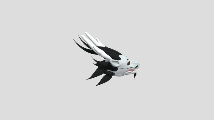 Dragon Japonais head 3D Model