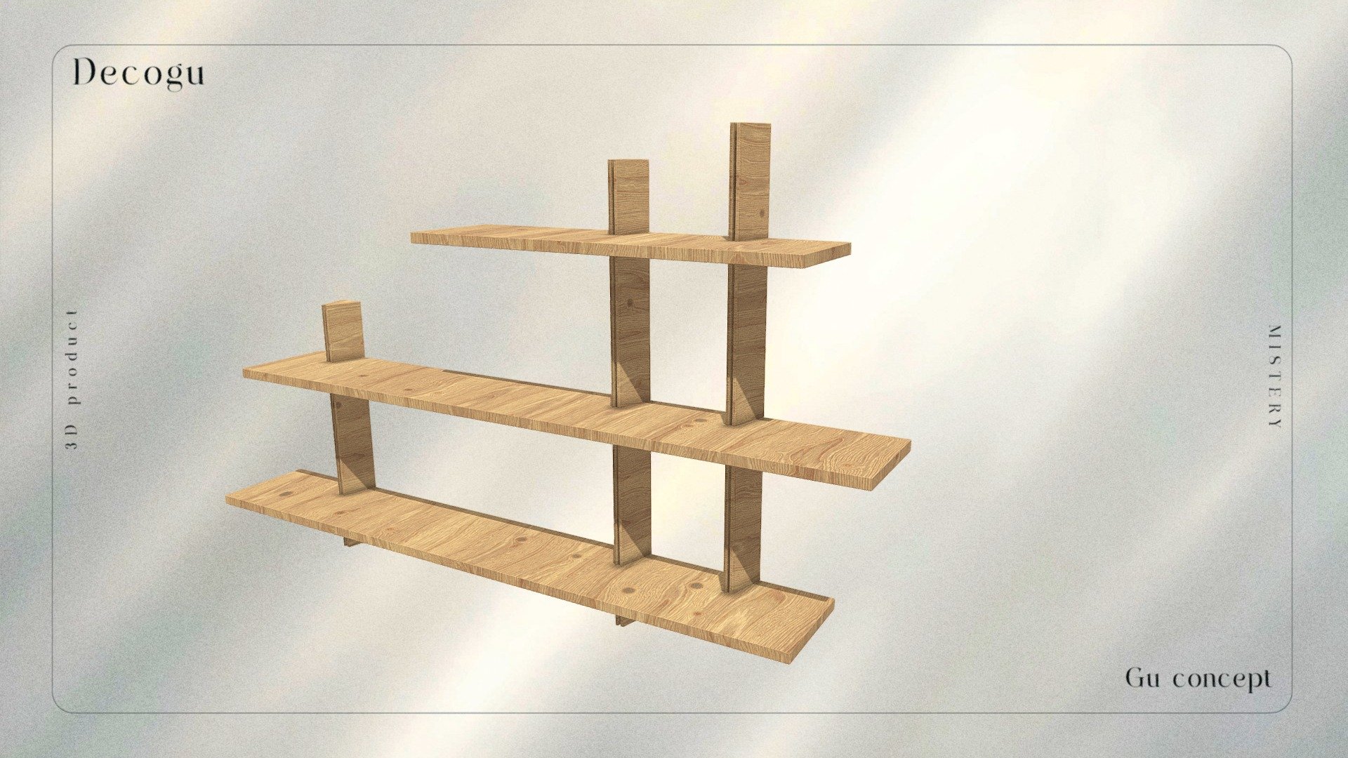 Minimalist Wooden Wall Rack - Download Free 3D model by Tom Au ...