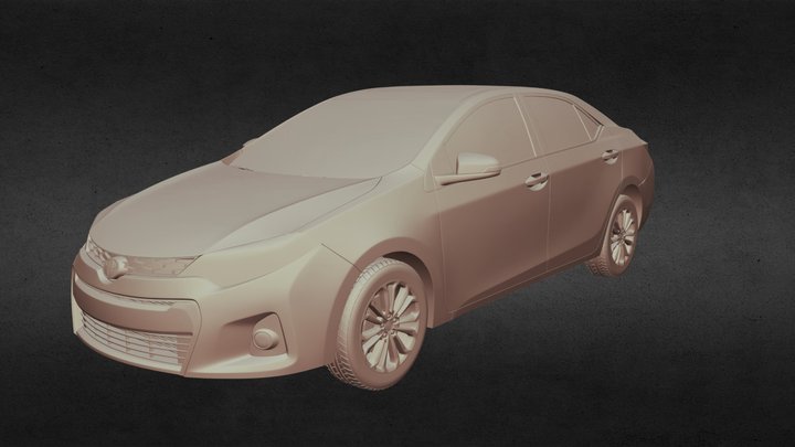 Toyota Corolla S 2014 USA  Z3D+|  MODEL 3D Model