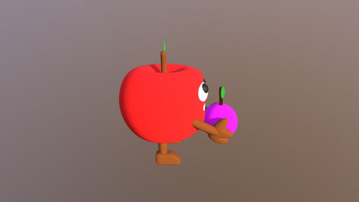 Red Apple 3D Model