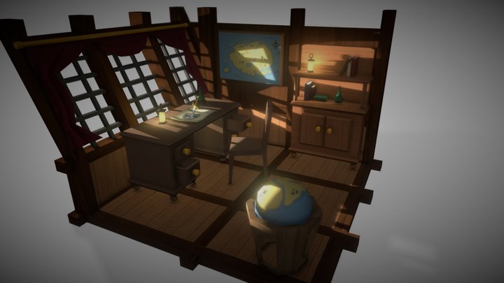 Captain Quarter 3D Model