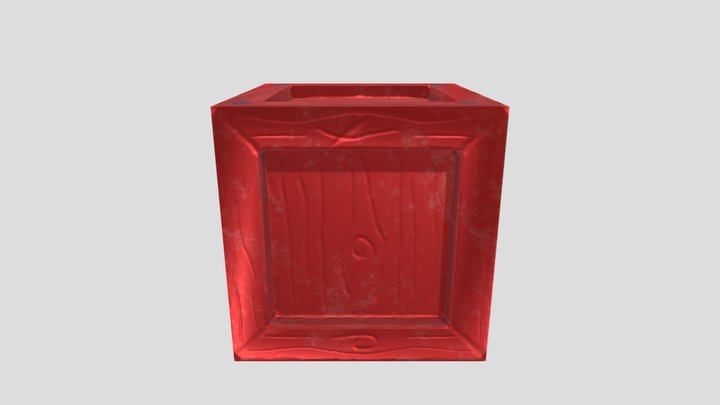 Wood Box 3D Model