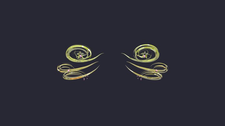 Face Feathers 3D Model