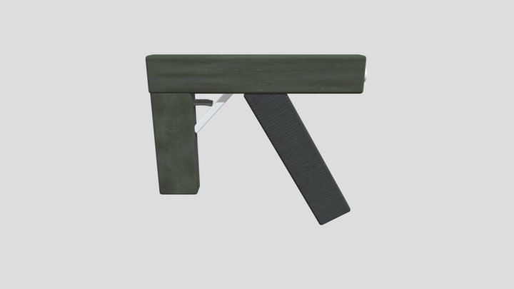 Low-Quality Gun 3D Model