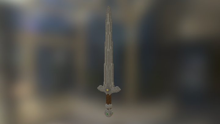Sword in Minecraft 3D Model