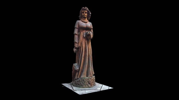 Marysieńka sculpture - Zwierzyniec, Poland 3D Model