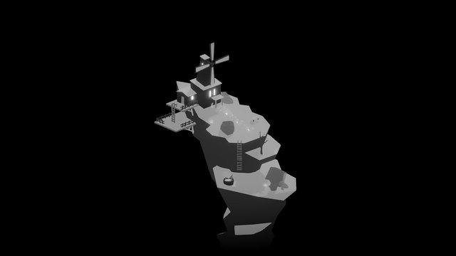 Refuge Diorama 3D Model